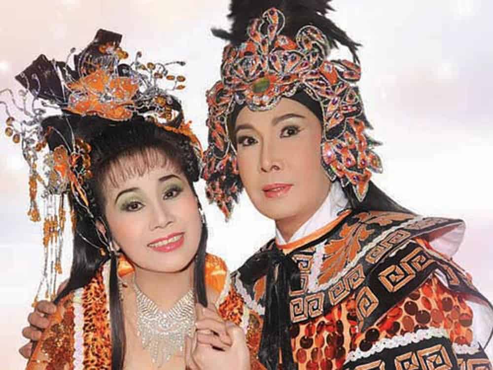 Mê cải lương từ "bụng mẹ"! 2 Nghệ sĩ Vũ Linh và Tài Linh. Ảnh: Minh Hoàng.